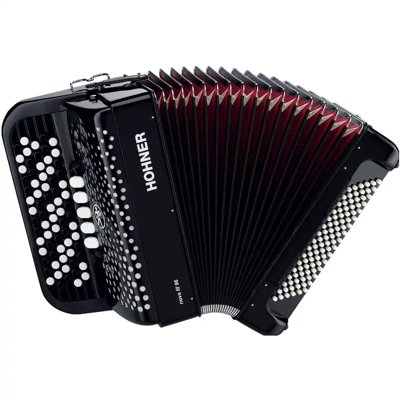 Beliebt Hohner Nova III 96 schwarz B-Griff