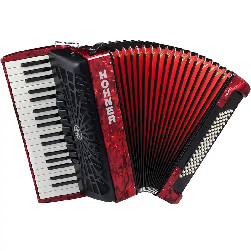Hohner Bravo III 80 silent key rot Expressversand
