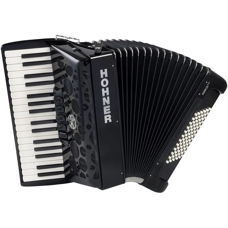 Preiswert Hohner Amica forte III 72 silent Key schwarz