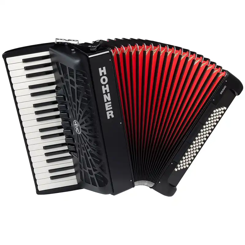 Hohner Bravo III 80 silent key schwarz Billig
