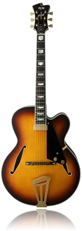 FGN Masterfield Full Jazz FP Burst Schneller Versand