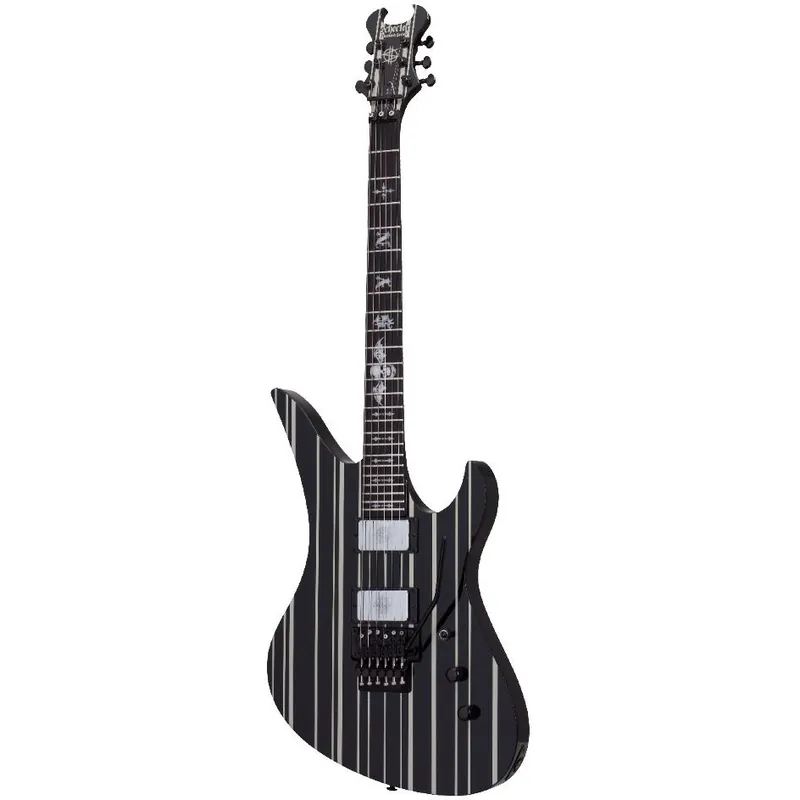 Angebot Schecter Signature Synyster Custom FR Gloss Black/Silver Stripes