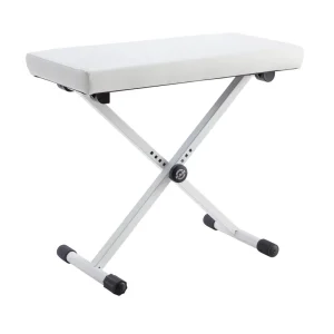 K&M 14077 Keyboardbank weiß Billig
