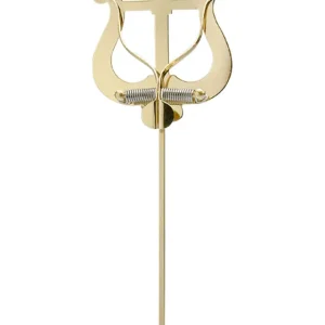 Marschgabel für Trompete/Tenorhorn, Lyra groß, 16cm, Messing Markenware