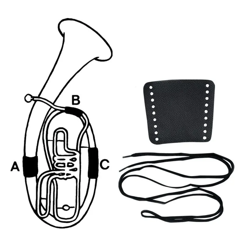 Direkt Vom Hersteller Handschutz für Tenorhorn, Teil A, Leder