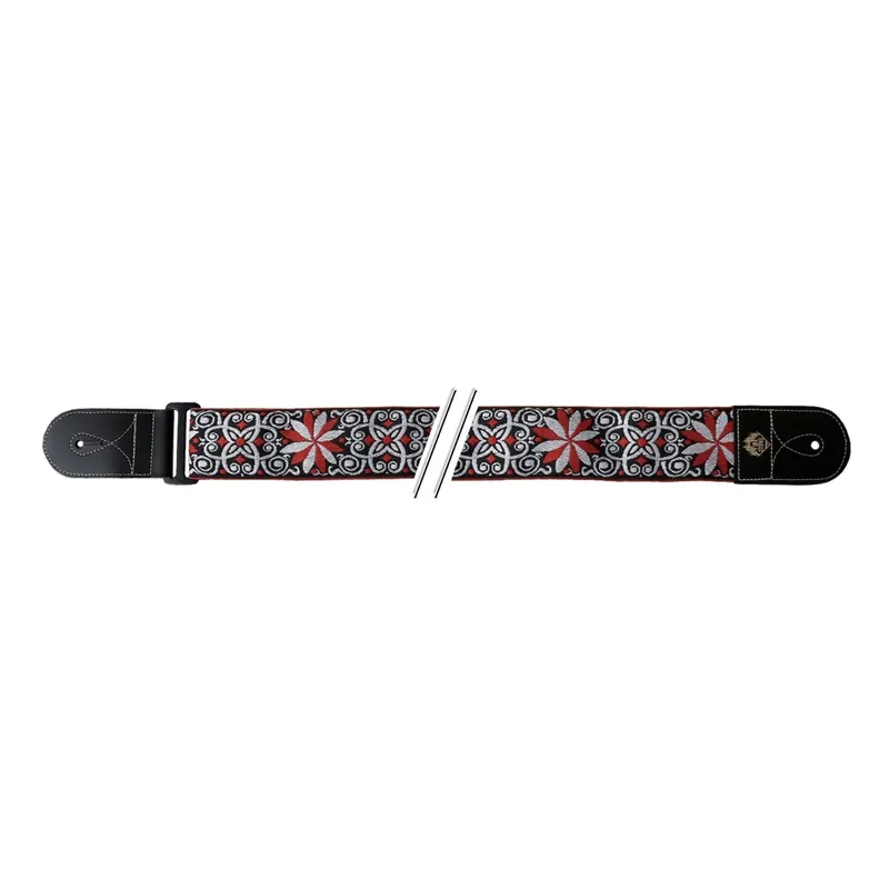 Günstig Fire&Stone Gitarrengurt rot-weiß