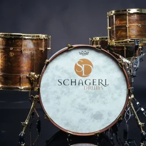 Knallerangebot Schagerl Drum Kit 22/16/12 DARK VINTAGE / Gold