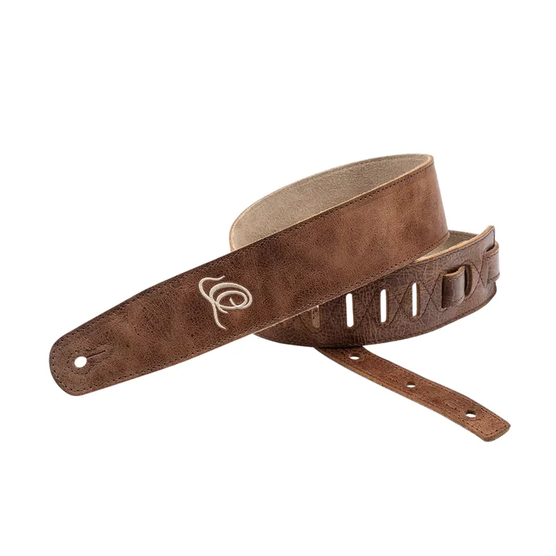 Ortega Gitarrengurt Wildglattleder Cognac OSSU-40 Neu