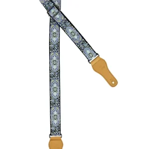 Ortega Ukulelegurt Baumwolle "Classic Blue" Gratis Versand