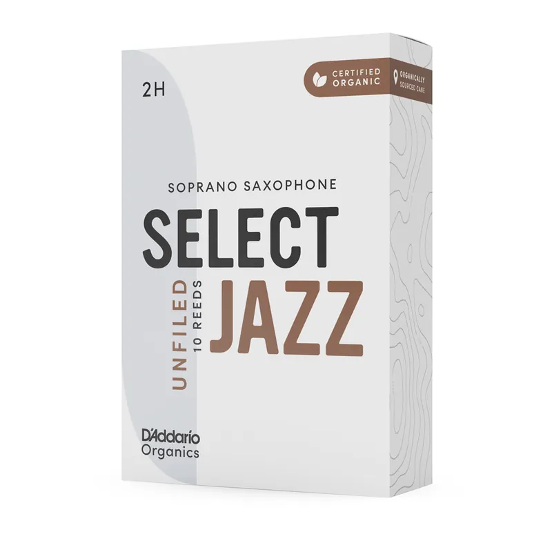 D Addario Organics Jazz Select Sopransaxblätter 3h unfiled Super-Preis