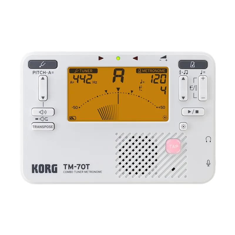 Bestseller Korg Stimmgerät/Metronom TM-70WH weiß