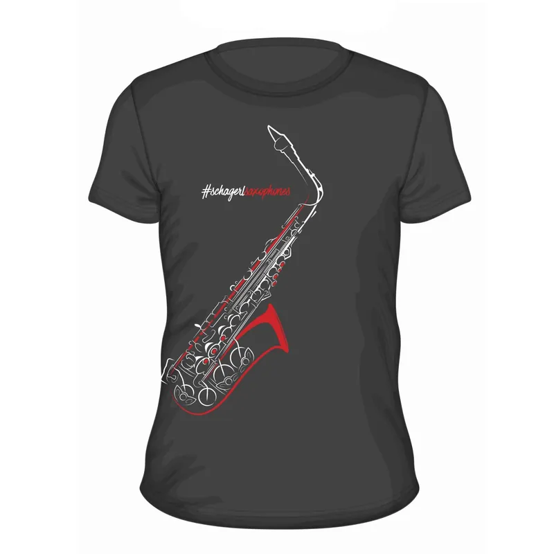Top-Preis Schagerl T-Shirt Saxophon - schwarz