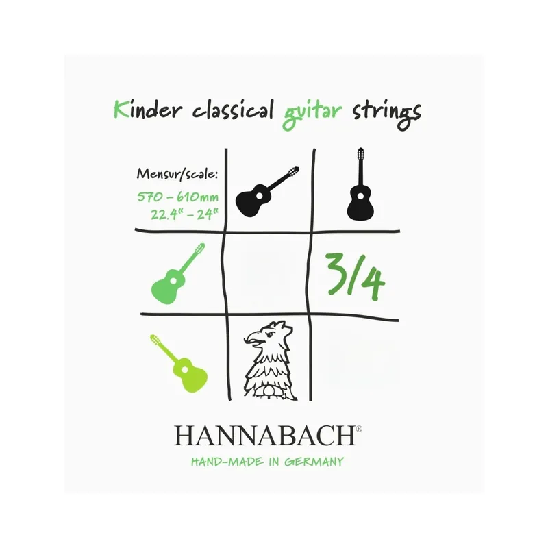 Top-Angebot Hannabach Kindergitarrensaite 3/4 Einzelsaite - E6