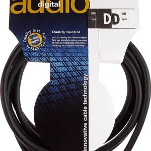 Klotz MIDM-010 Midikabel 1,0m Metallstecker, schwarz Markenprodukt