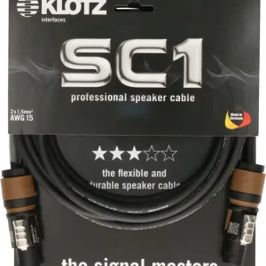 Preiswert Klotz SC1 02SW 2m Speakerkabel Speakon 2x1,5mm