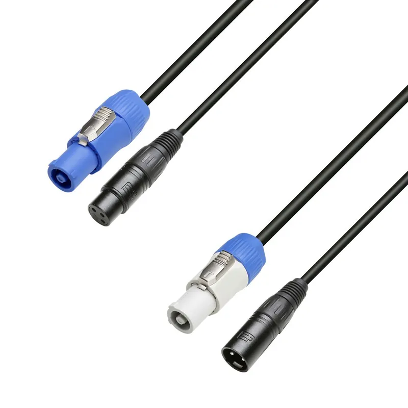 Preis Gesenkt Adam Hall Powercon/XLR 3-Pol. Combi Kabel 10,0m