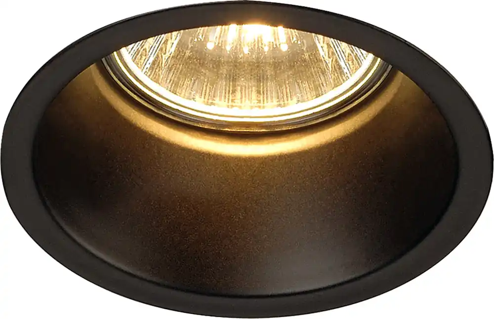 Beliebt SLV HORN GU10 Downlight, rund, mattschwarz, max. 50W
