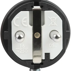 Gummi-Schuko-Stecker, männlich, 240 V – PCE Neuheit