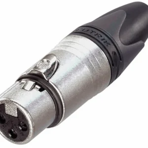 XLR 3P-Stecker – weiblich – Neutrik XX Silberkontakte – Nickelgehäuse Letzte Chance