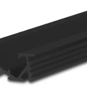 Ausverkauf ISOLED LED Einbauprofil FURNIT6 D Aluminium schwarz RAL 9005, 200cm