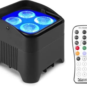 Must-Have beamZ BBP94W Batterie Uplight Par 4x12W WDMX