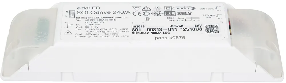 Sichere Zahlung ELDOLED Solodrive 240 A 20 W Dali LED-Treiber Impulsdimmung