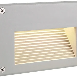 Angebot SLV BRICK LED Downunder Wandleuchte, silbergrau, warmweisse LED