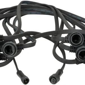 Rabatt SHOWGEAR Girlandenleuchte E27 100 cm Abstand - schwarz - 10 m
