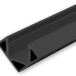 Versand Am Gleichen Tag ISOLED LED Eckprofil CORNER11 Aluminium schwarz eloxiert RAL 9005, 200cm