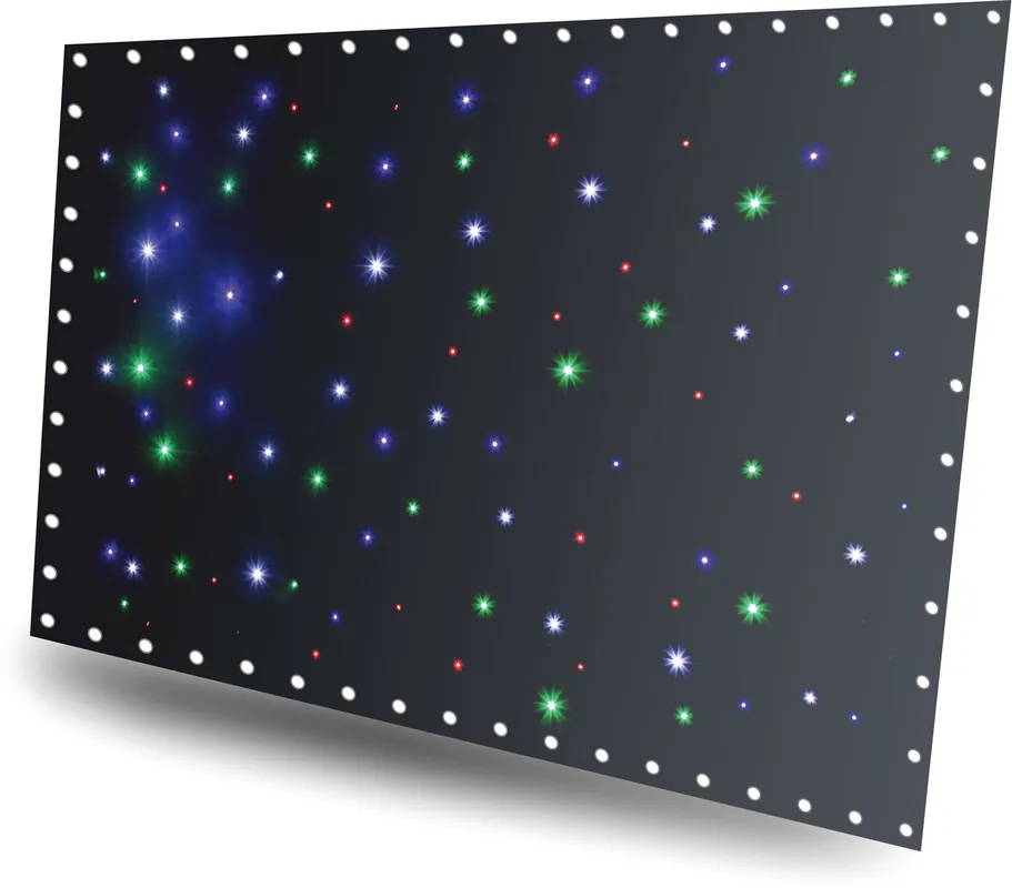 beamZ SPW96 SparkleWall LED96 RGBW 3x 2m mit Controller Meistverkauft