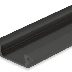 Sonderangebot ISOLED LED Einbauprofil DIVE12 FLAT Aluminium schwarz eloxiert RAL 9005, 200cm