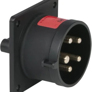 Must-Have PCE CEE 16 A/400 V 5-polige Steckdose, schwarz