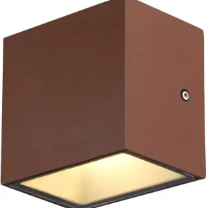 Wochenendangebot SLV SITRA S WL SINGLE, LED Outdoor Wandaufbauleuchte, rost farbend, CCT switch 3000/4000K