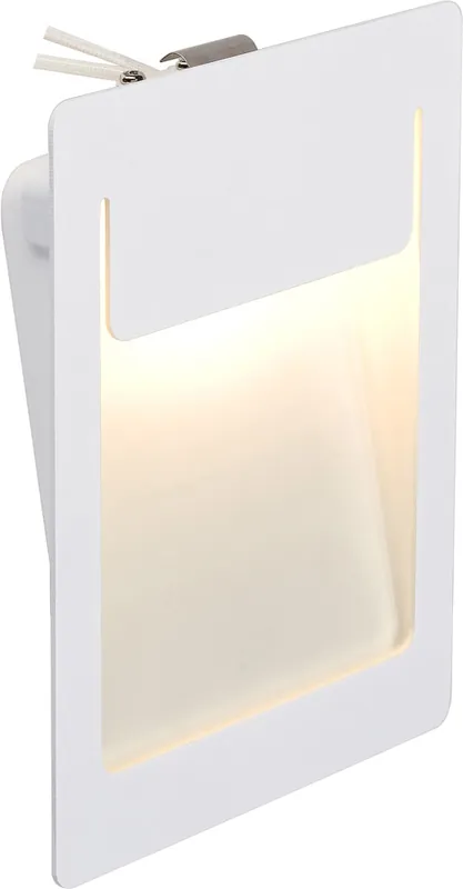 Preisknaller SLV DOWNUNDER PUR Einbauleuchte, eckig, weiss, 4,8W LED, warmweiss,