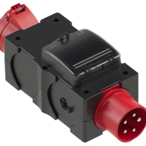 PCE Mobile Verteilerbox Kunststoffserie ST.ANTON 2F 16/5 GS32/5 Ea m.B. 1x 5P CEE 32 A in - 1x Direktkauf