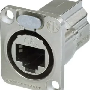 Sonderangebot Neutrik NE 8 FDXP 6 Einbaubuchse D-Form CAT6, vernickelt