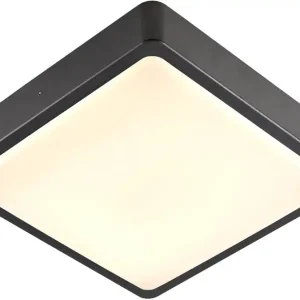Abverkauf SLV AINOS SQUARE SENSOR, Outdoor LED Wand- und Deckenaufbauleuchte anthrazite CCT switch 3000K