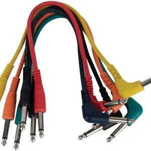 Angebot DAP-Audio FL14 – 6-farbige, unsymmetrische Patchkabel, gerade, 90°, 30 cm