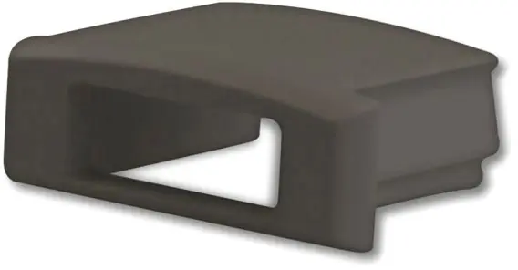Beliebt ISOLED Endkappe EC2B schwarz für SURF12 FLAT mit Kabeldurchführung, 1 STK