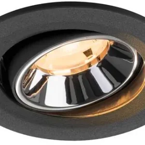 Abverkauf SLV NUMINOS® MOVE S, Deckeneinbauleuchte schwarz/chrom 2700 K 20°