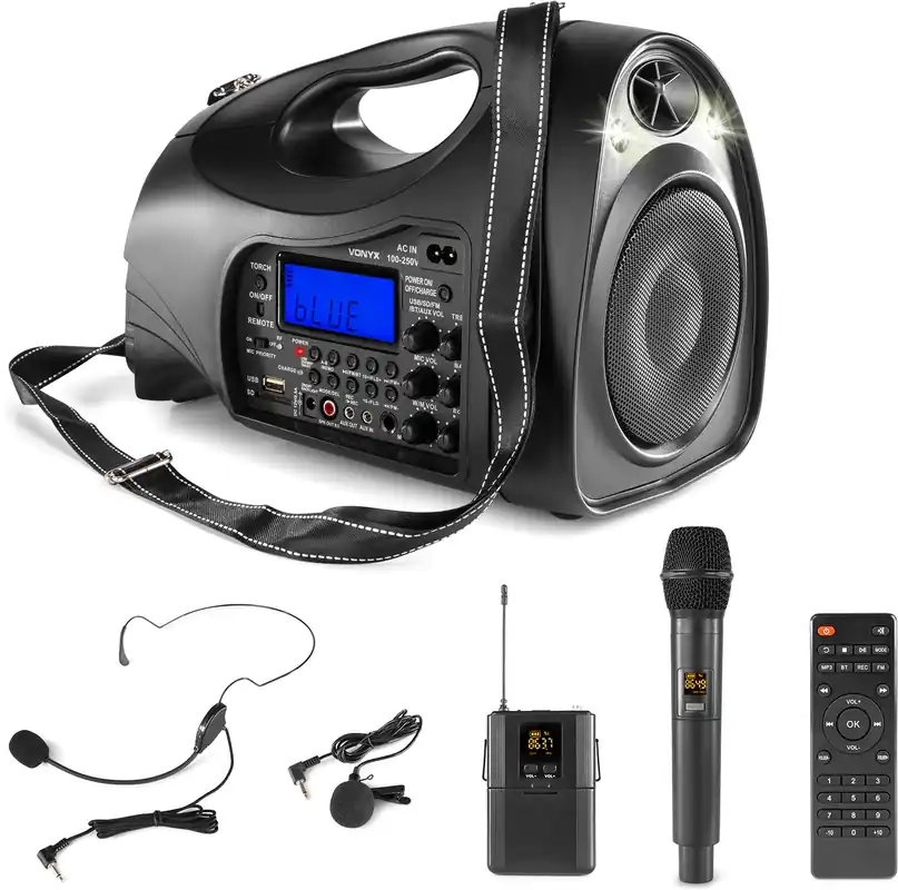 Vonyx ST016 Persönliches PA-Drahtlossystem UHF Combi Echt