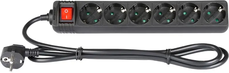 Jetzt Kaufen Adam Hall Accessories 8747 S 6 6-fach Steckdosenleiste mit Schalter