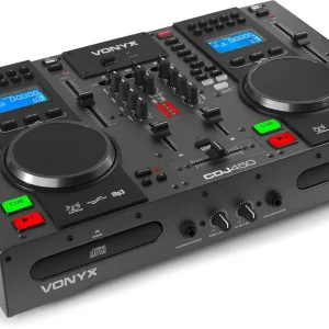 Top-Preis Vonyx CDJ450 Doppelter CD/MP3/USB-Player/Mixer mit BT