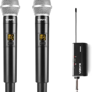 Angebot Vonyx WM552 Doppeltes drahtloses Mikrofon Plug-and-Play-Set UHF