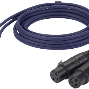 DAP-Audio FL25 – 2 Cinch-Stecker L/R auf 2 XLR/F 3P, 1,5 m Kostenloser Rückversand