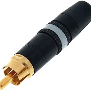 Finale Aktion Neutrik REAN NYS 373-9 REAN Cinch/RCA Stecker im Metallgehäuse(D-Form) mit