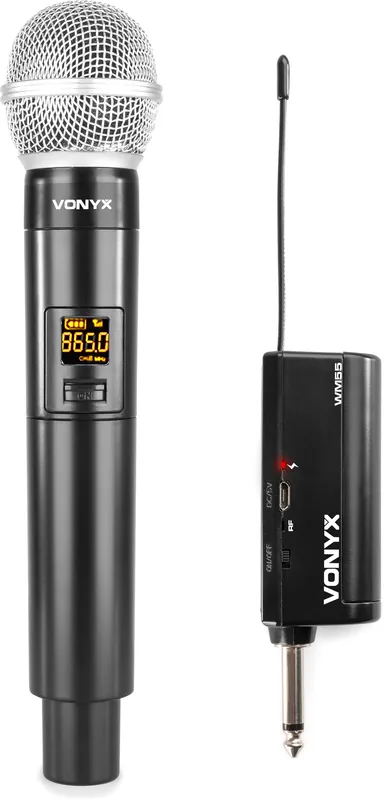 Vonyx WM55 Drahtloses Mikrofon Plug-and-Play UHF Billig