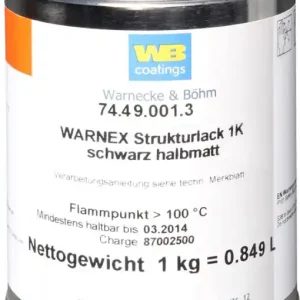 Kostenloser Rückversand Adam Hall Hardware 131 Strukturlack schwarz 1 kg Warnex