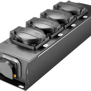 Adam Hall Accessories PROPORT 4 T Stromverteiler 4 x IP54 Schwarz Neue Ware
