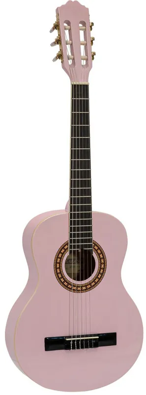 Schnäppchen DIMAVERY AC-303 Klassikgitarre 3/4, rosa
